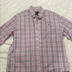 Vineyard Vines Pink, Blue & White button down